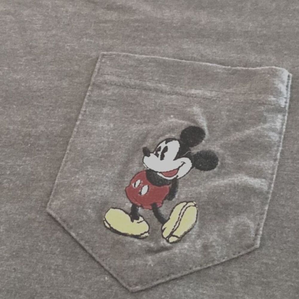 Disney Mickey Mouse Embroidered Pocket Shirt - Small